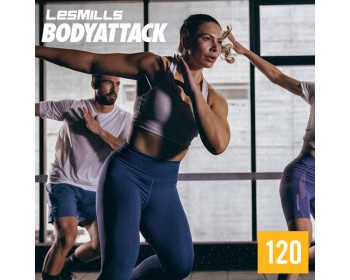 Hot Sale LesMills Q2 2023 BODY ATTACK 120 releases New Release DVD, CD & Notes